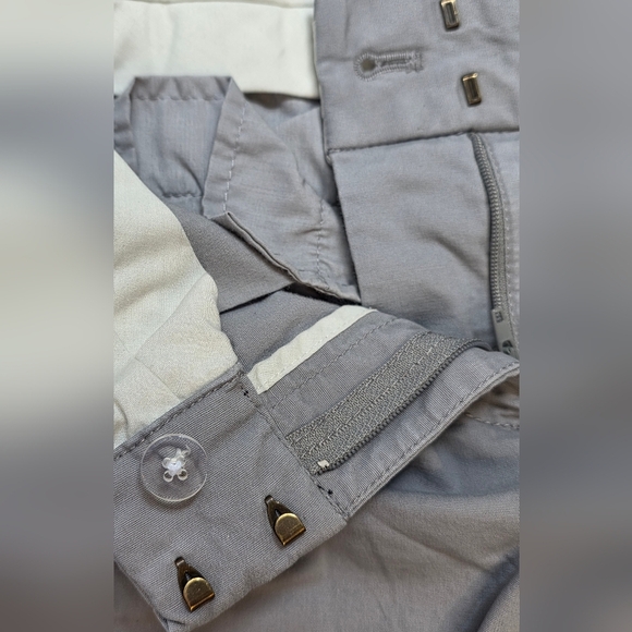 J Crew City Women's Fit Grey Cotton Pants 26/30 Regular Stretch flair. US 26 - Picture 9 of 10